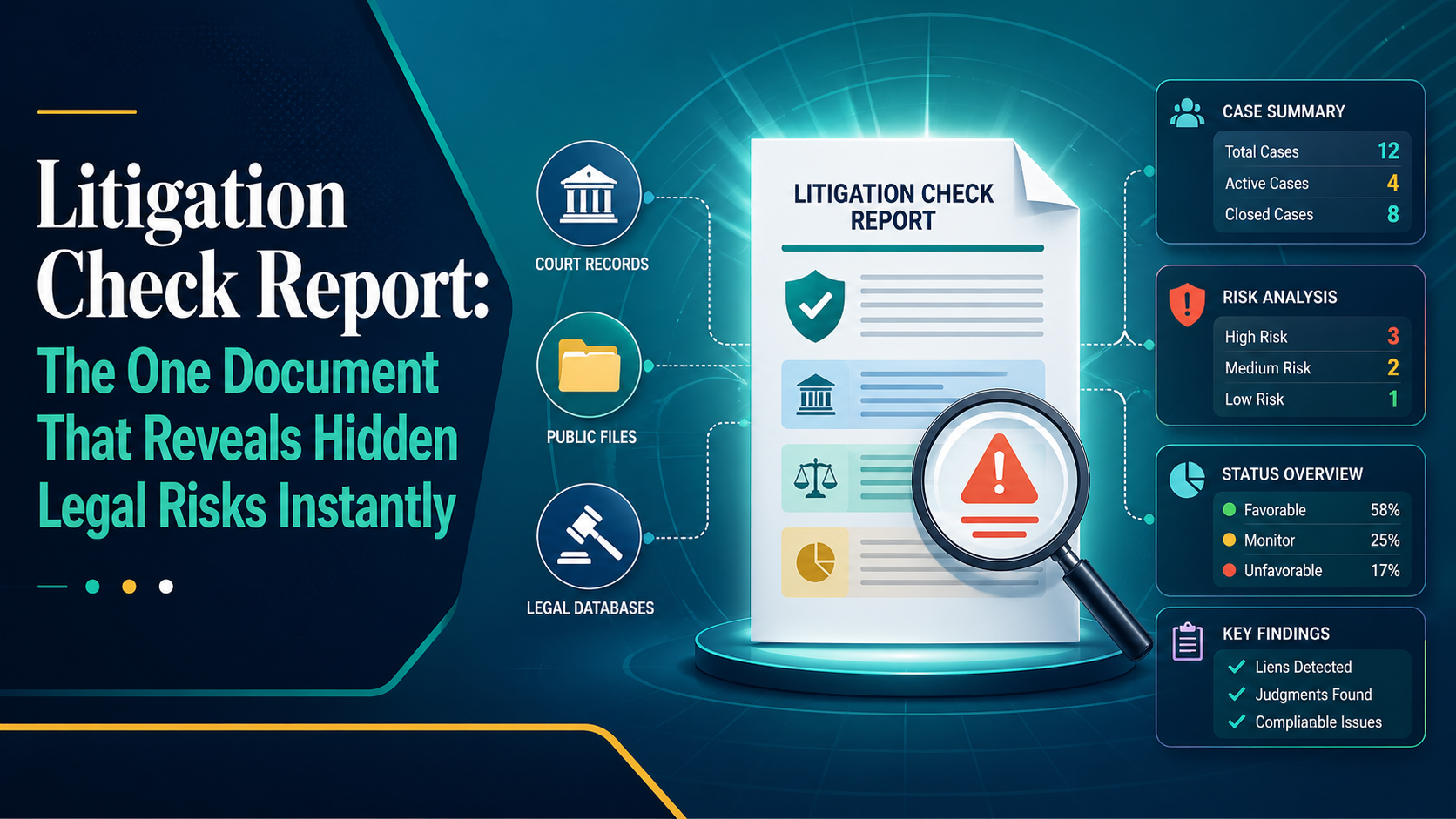 Litigation Check Report: The One Document That Reveals Hidden Legal Risks Instantly